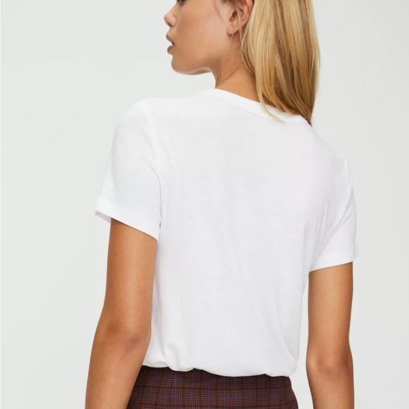 **SOLD** NWT, aritzia, Sunday Best, white crew neck t-shirt - Picture 5 of 5